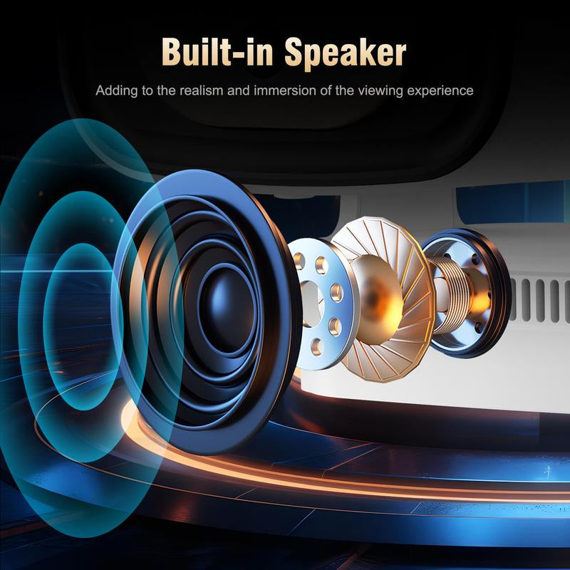 [US Warehouse] Magcubic Auto Focus HY310 Projector 330ANSI 4K Videosource Supported Native 1080P BT5.4 WIFI6 Airmouse Android 11 Built-In Speaker Allwinner H713 180° Flexible 130"Screen 60Hz Reflash Home Cinema Mini Portable Projector