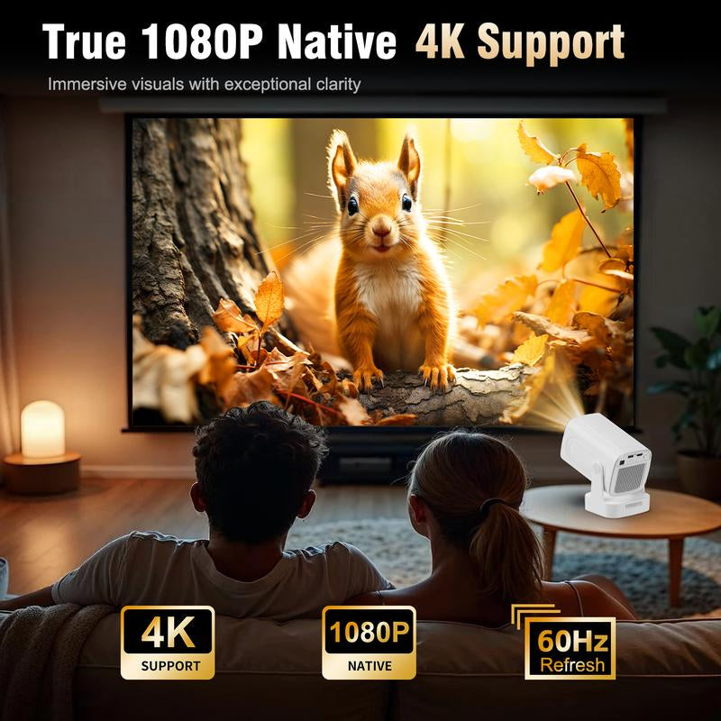 [US Warehouse] Magcubic Auto Focus HY310 Projector 330ANSI 4K Videosource Supported Native 1080P BT5.4 WIFI6 Airmouse Android 11 Built-In Speaker Allwinner H713 180° Flexible 130"Screen 60Hz Reflash Home Cinema Mini Portable Projector